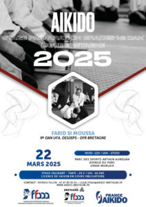 Formation Préparation grades 1-2 Dan Aïkido - 22 mars 2025 @ Parc des sports Arthur Aurégan | Guingamp | Bretagne | France